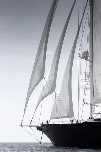 a sailboat on the water aboard KORU Yacht for Sale