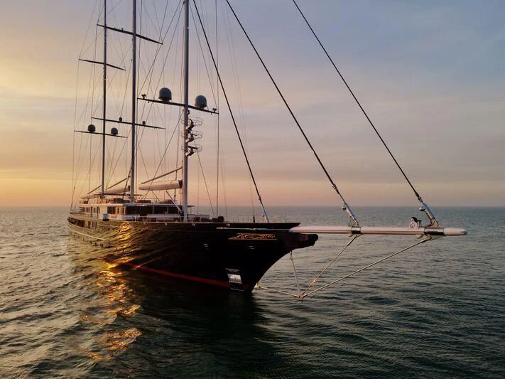 a boat on the water aboard KORU Yacht for Sale