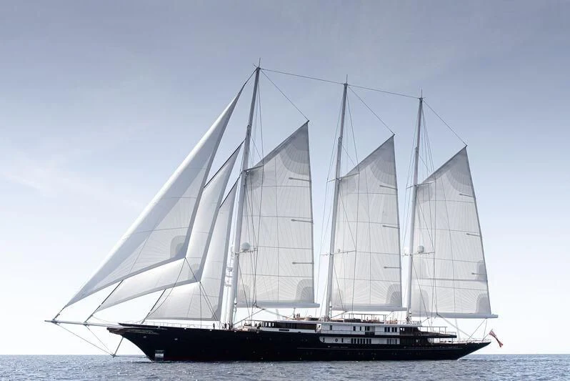 a boat on the water aboard KORU Yacht for Sale