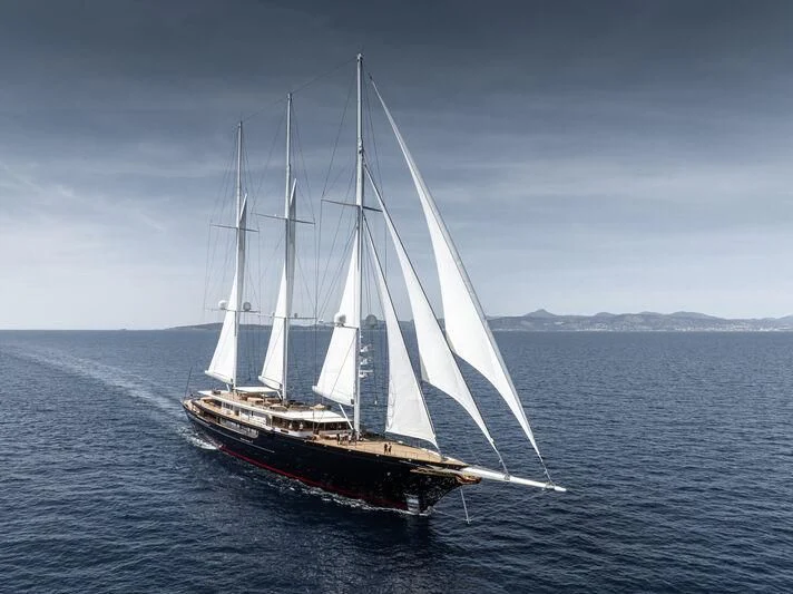 a boat in the water aboard KORU Yacht for Sale