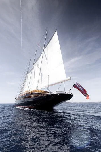 a sailboat on the water aboard KORU Yacht for Sale