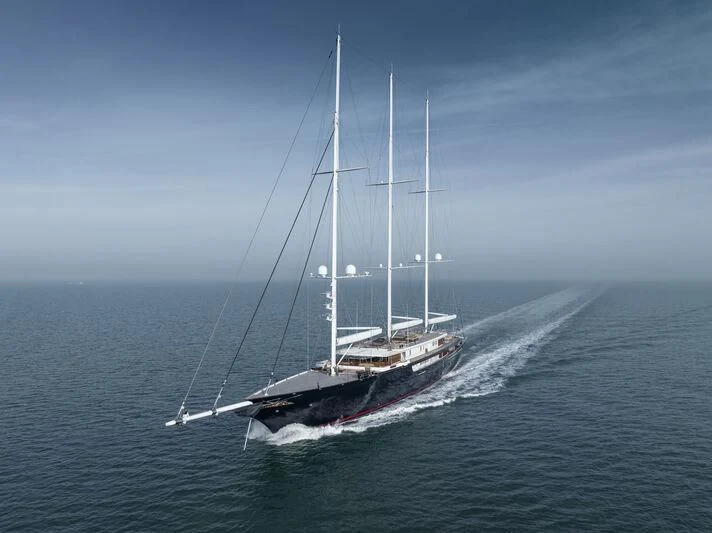 a boat on the water aboard KORU Yacht for Sale