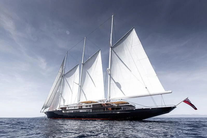 a boat in the water aboard KORU Yacht for Sale