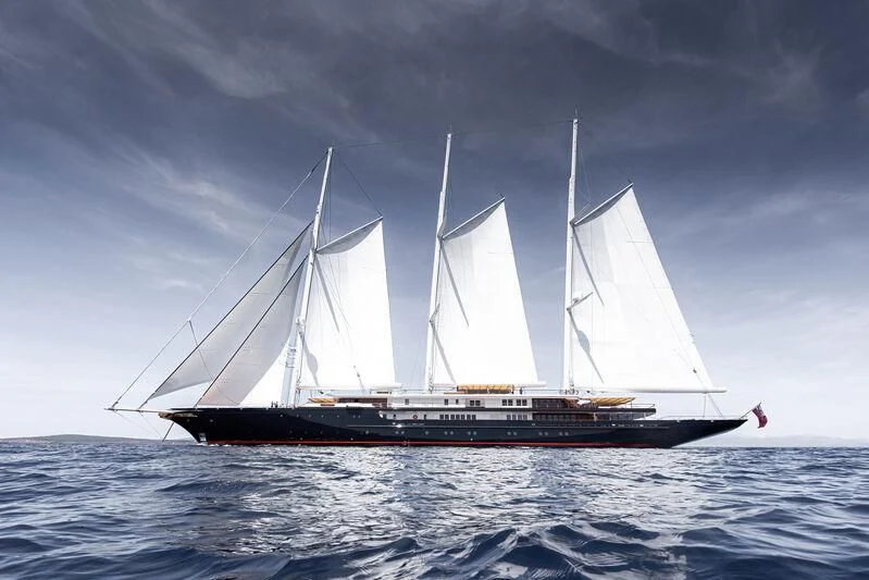 a boat in the water aboard KORU Yacht for Sale