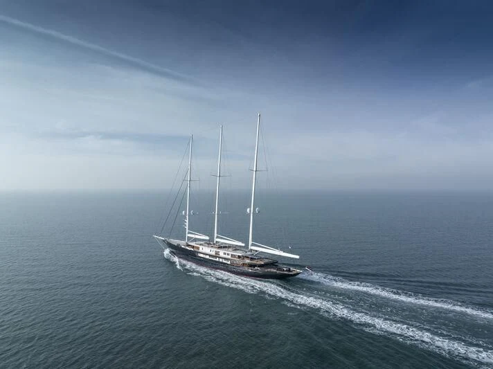 a boat on the water aboard KORU Yacht for Sale