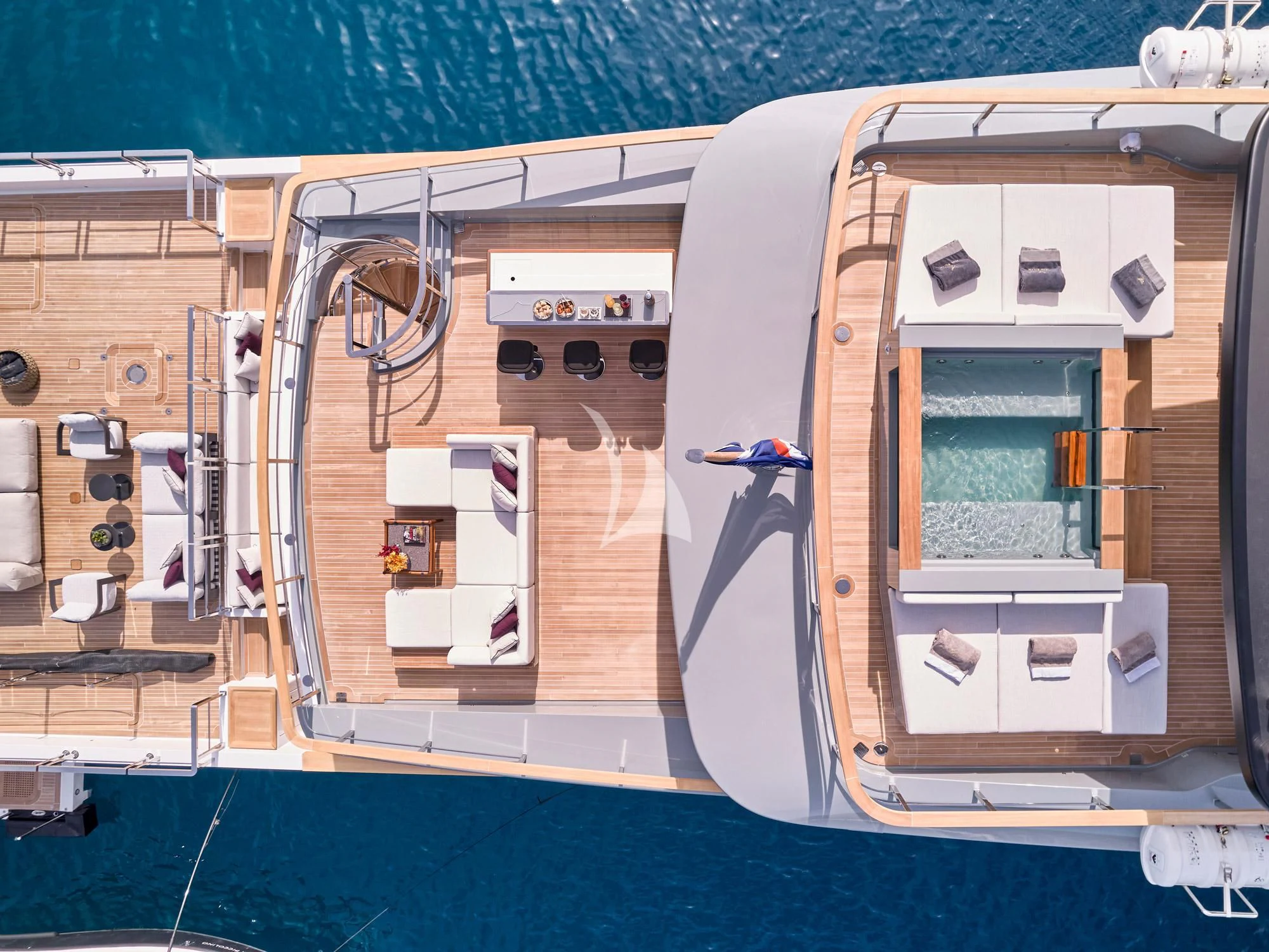 a person on a boat aboard PARA BELLVM Yacht for Charter