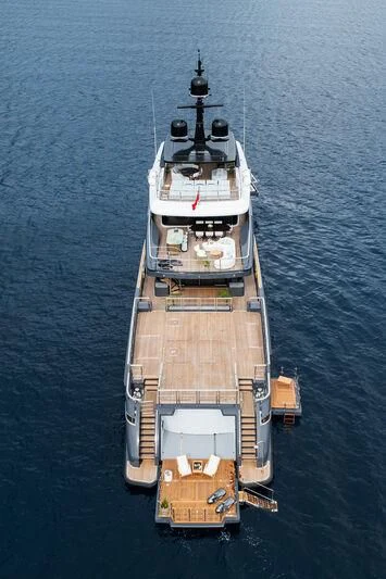 a large ship in the water aboard PARA BELLVM Yacht for Charter