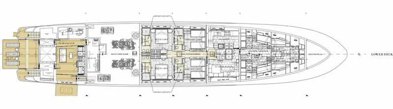 diagram, engineering drawing aboard PARA BELLVM Yacht for Charter