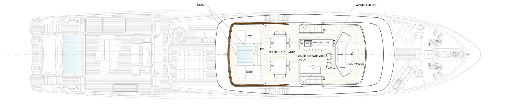 diagram, engineering drawing aboard PARA BELLVM Yacht for Charter
