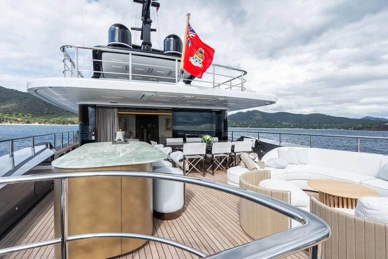 a boat on a body of water aboard PARA BELLVM Yacht for Charter