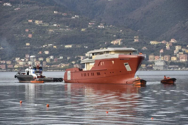a large ship in the water aboard PARA BELLVM Yacht for Charter