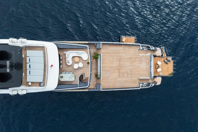 a rectangular object with a white object on it aboard PARA BELLVM Yacht for Charter