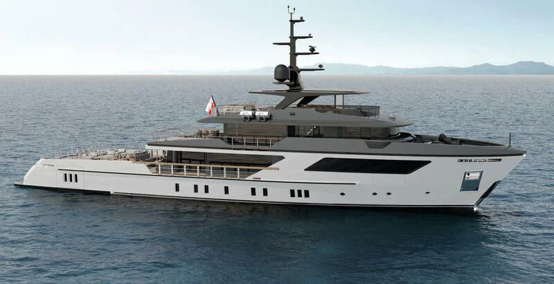 a large ship in the water aboard PARA BELLVM Yacht for Charter