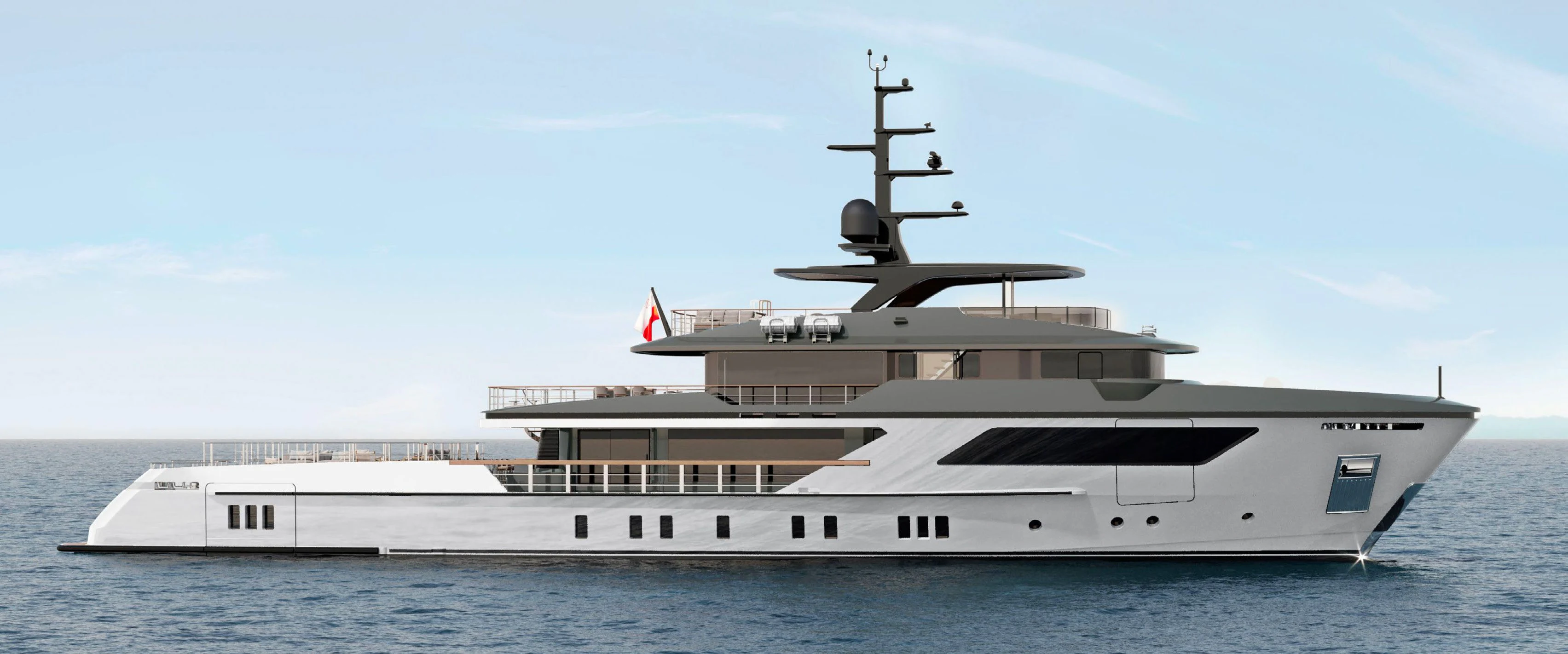 a large ship in the water aboard PARA BELLVM Yacht for Charter