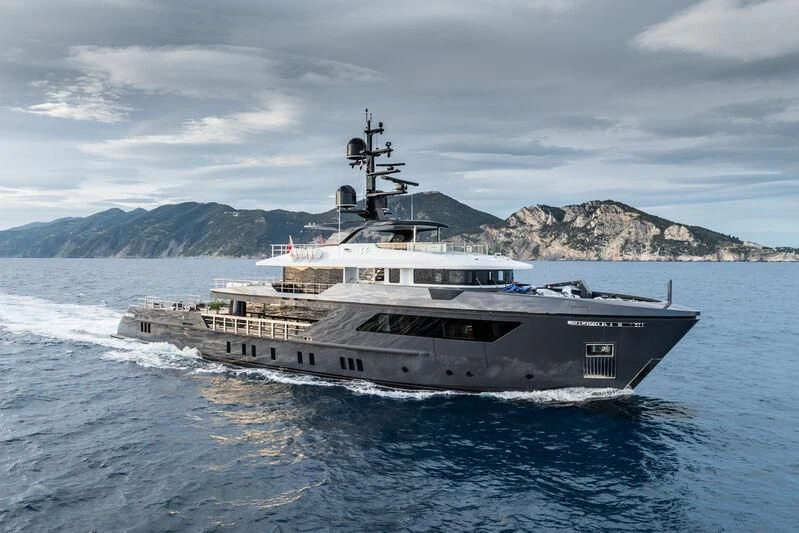 a ship on the water aboard PARA BELLVM Yacht for Charter