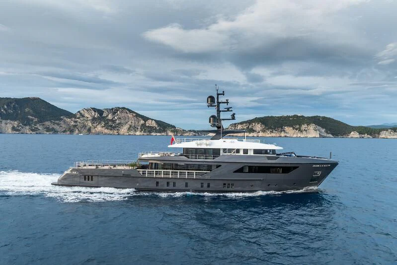 a ship on the water aboard PARA BELLVM Yacht for Charter