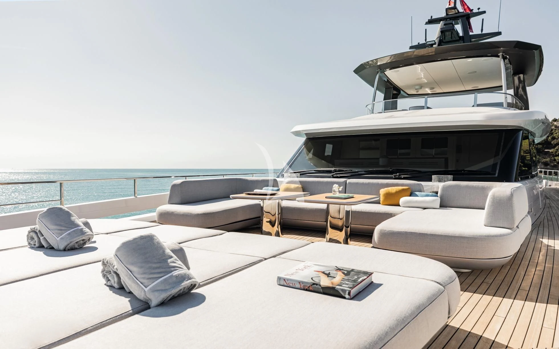 a boat on the water aboard LUZ DE MAR Yacht for Sale