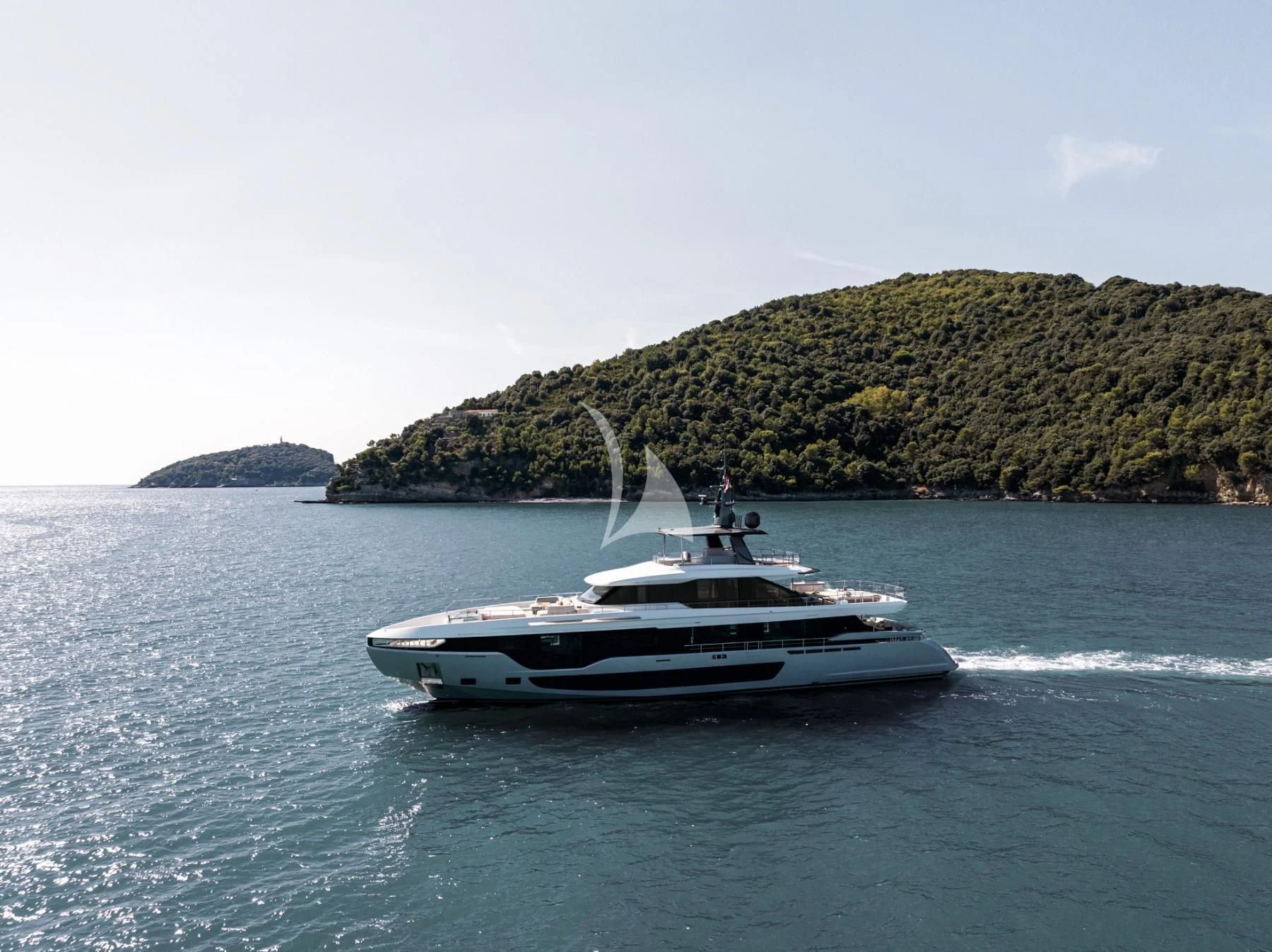 a boat on the water aboard LUZ DE MAR Yacht for Sale