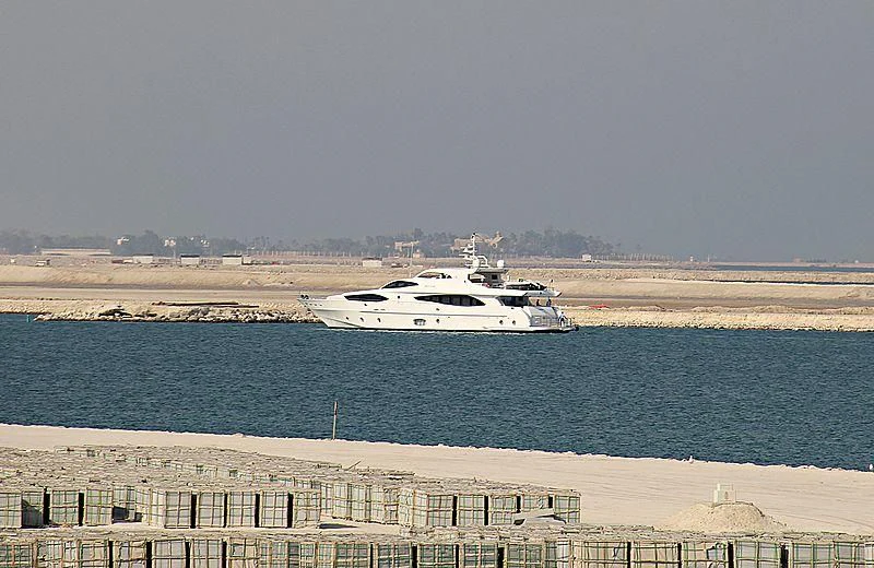 a boat on the water aboard METEOR Yacht for Sale