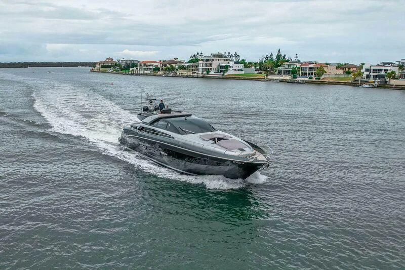 a boat on the water aboard EVENFLOW Yacht for Sale