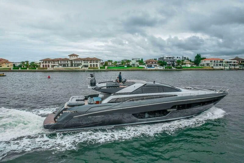 a boat on the water aboard EVENFLOW Yacht for Sale