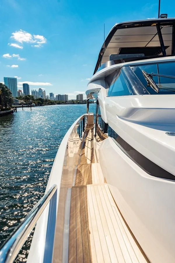 a boat on the water aboard VITTORIA Yacht for Sale