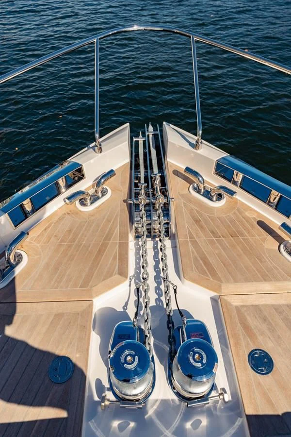 a boat on the water aboard VITTORIA Yacht for Sale