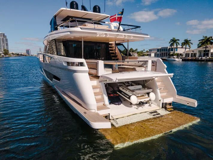 a boat on the water aboard VITTORIA Yacht for Sale
