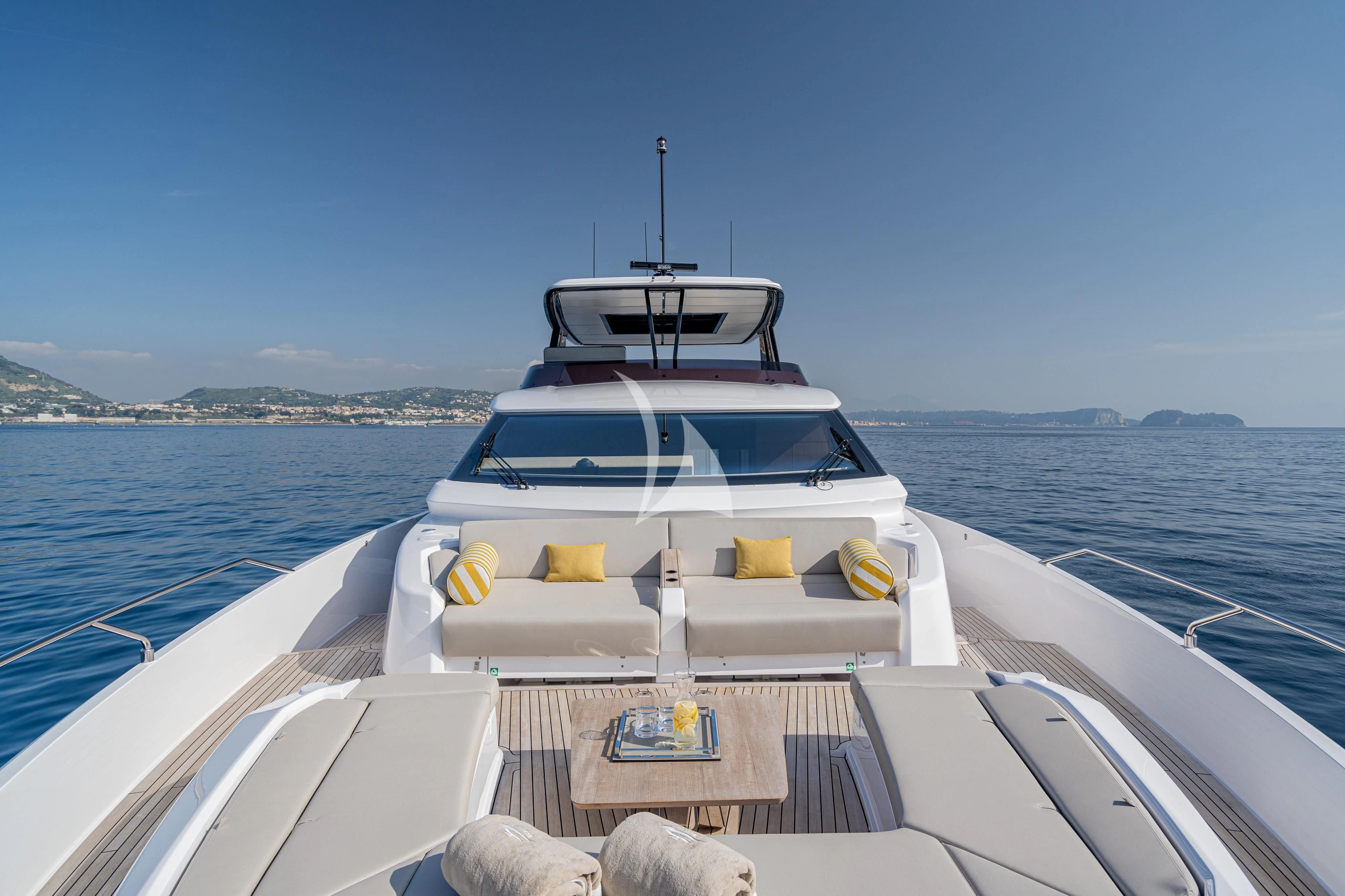 a boat on the water aboard VITTORIA Yacht for Sale