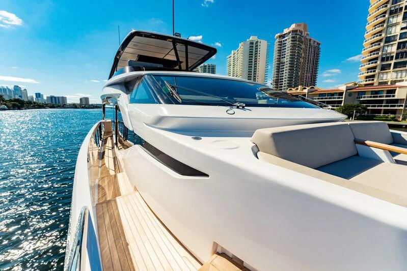 a boat on the water aboard VITTORIA Yacht for Sale