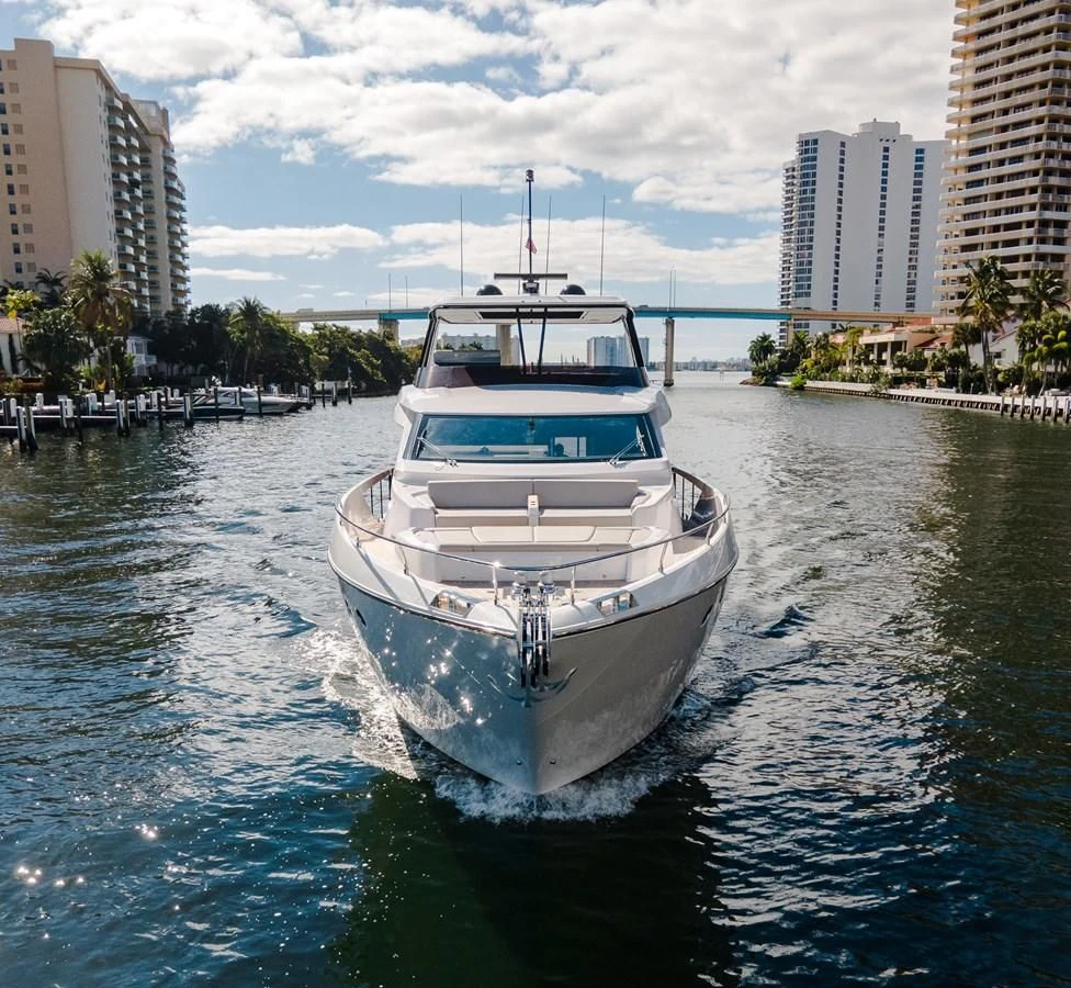 a boat on the water aboard VITTORIA Yacht for Sale