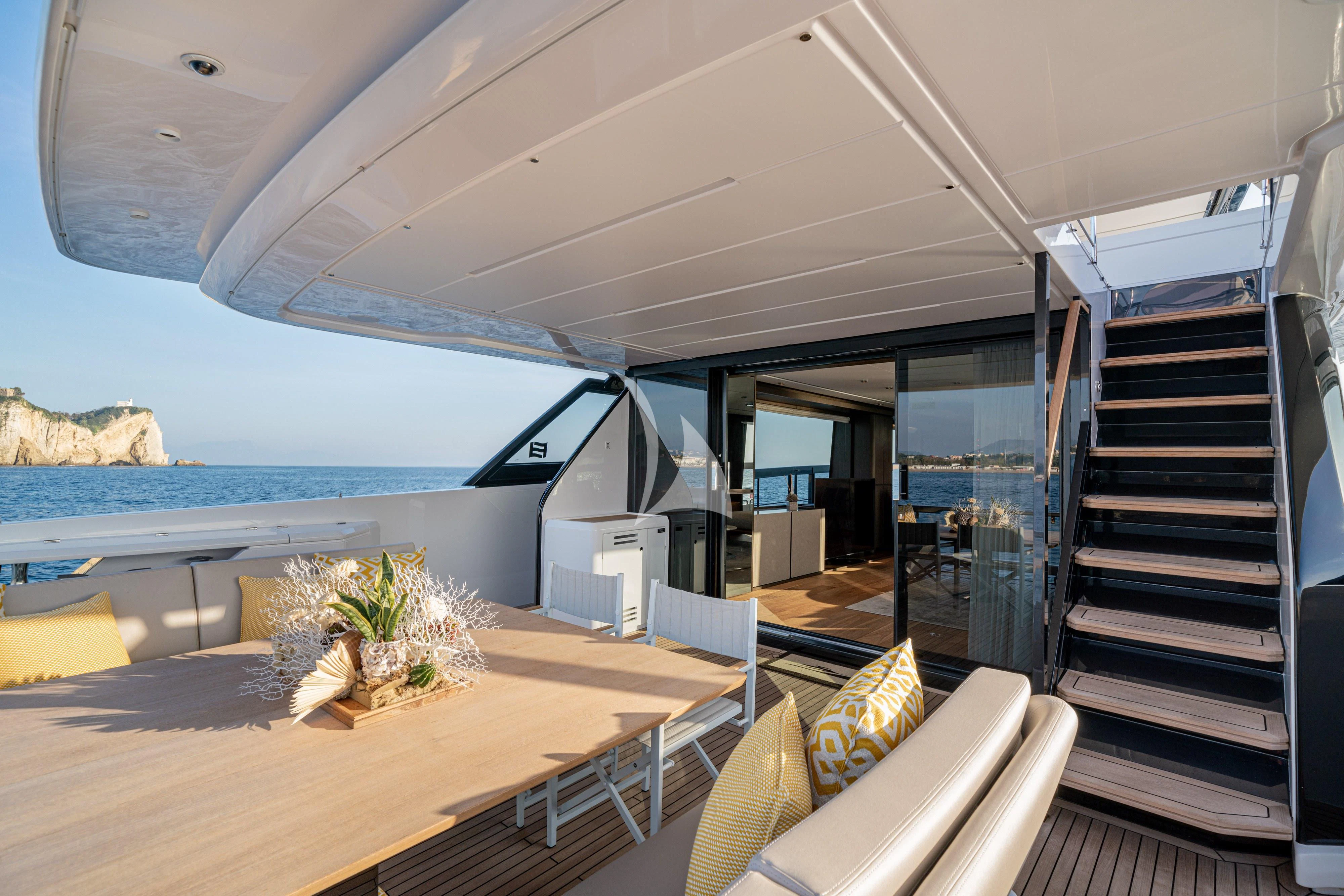 a room with a large pool aboard VITTORIA Yacht for Sale