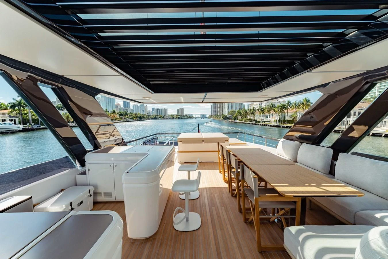 a boat on the water aboard VITTORIA Yacht for Sale
