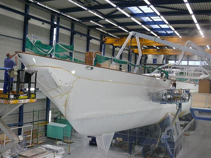 a large white machine with a green substance on it aboard ETHEREAL Yacht for Sale