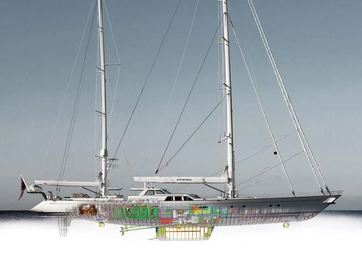 a boat with a crowd of people on it aboard ETHEREAL Yacht for Sale