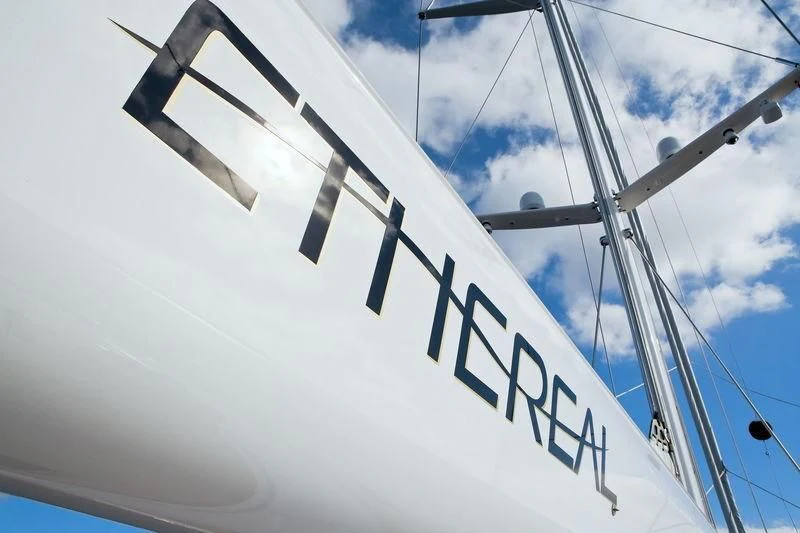 a close-up of a boat aboard ETHEREAL Yacht for Sale
