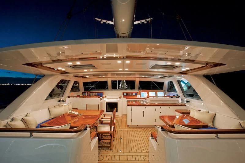 inside of a boat aboard ETHEREAL Yacht for Sale