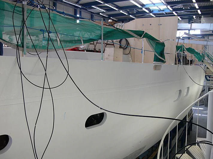 a large white machine aboard ETHEREAL Yacht for Sale
