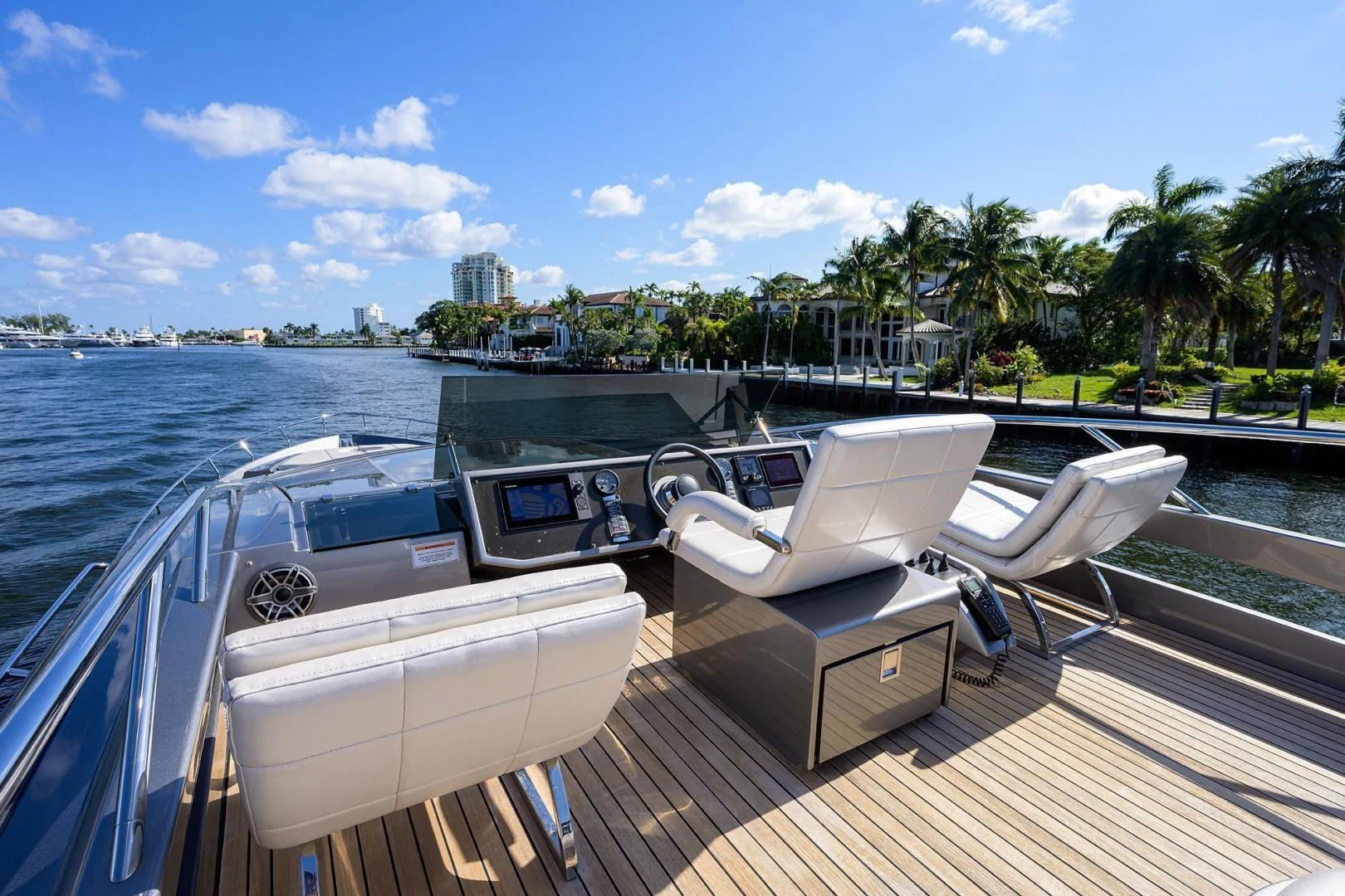 a boat on a dock aboard AFRICAN WILD DOG Yacht for Sale