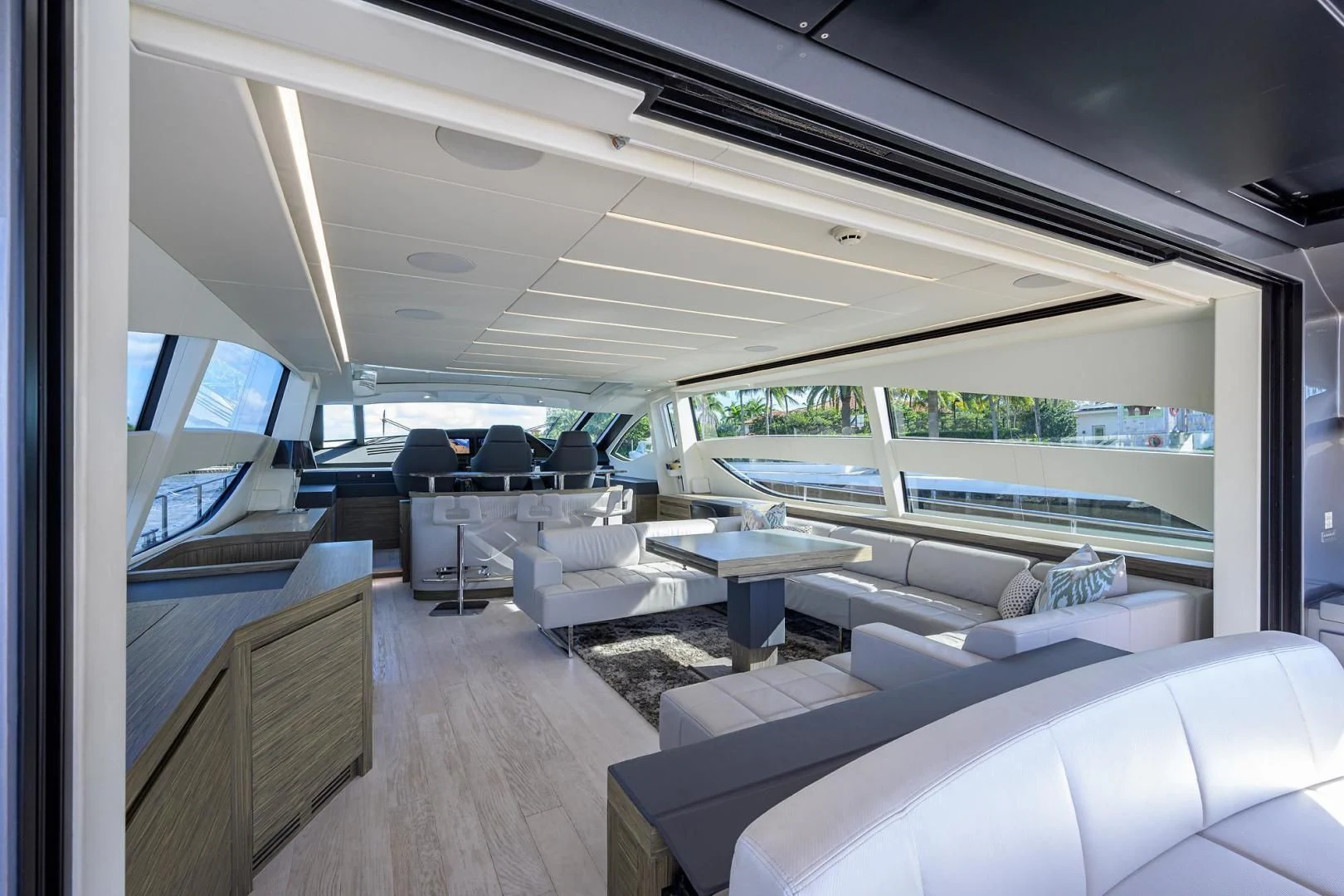 inside of a vehicle aboard AFRICAN WILD DOG Yacht for Sale
