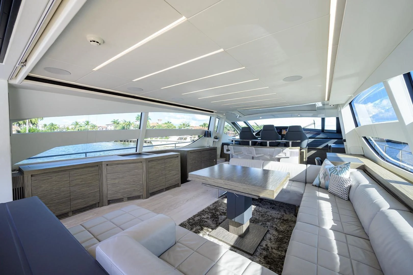 inside of a car aboard AFRICAN WILD DOG Yacht for Sale