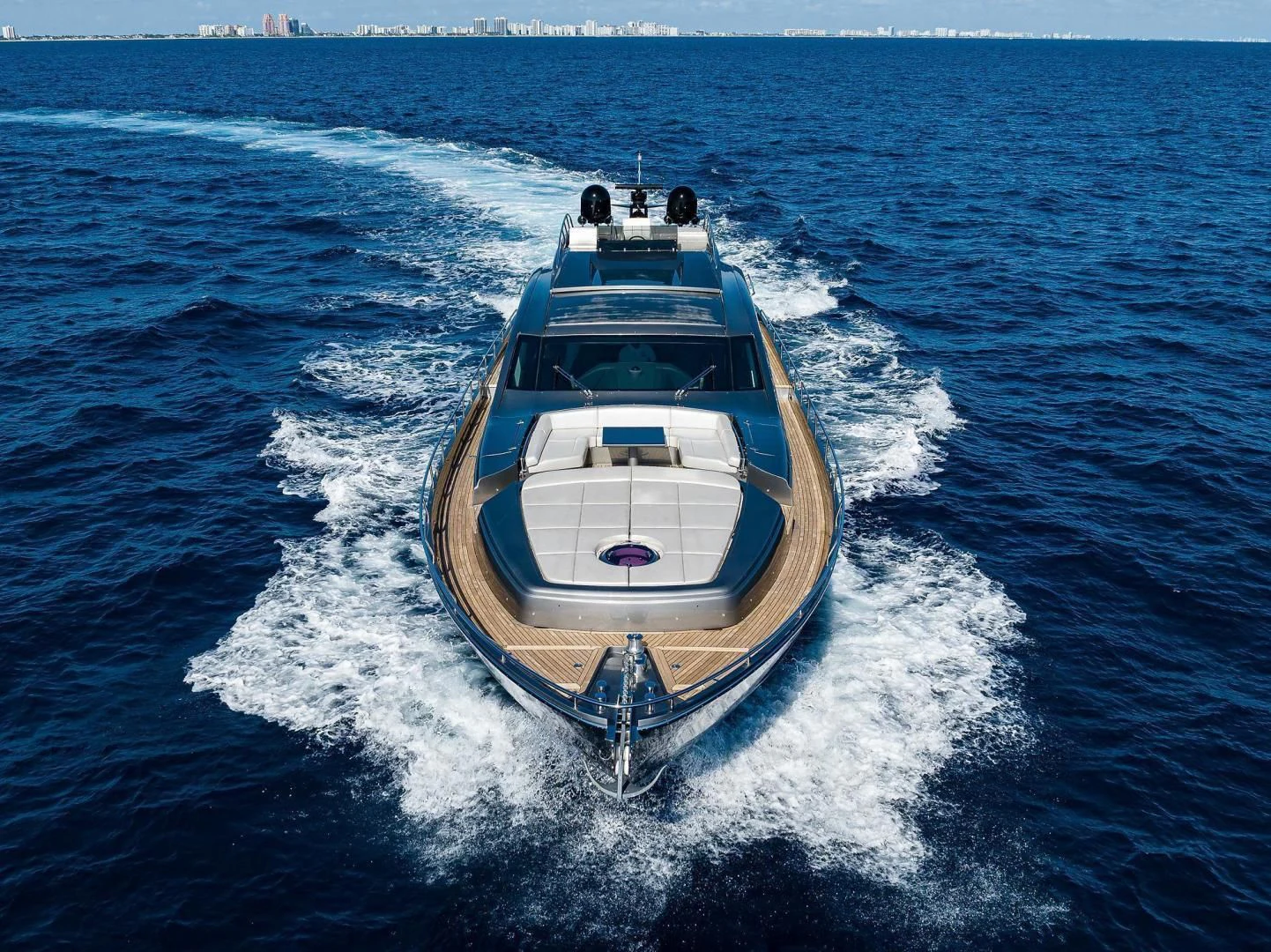 a boat on the water aboard AFRICAN WILD DOG Yacht for Sale