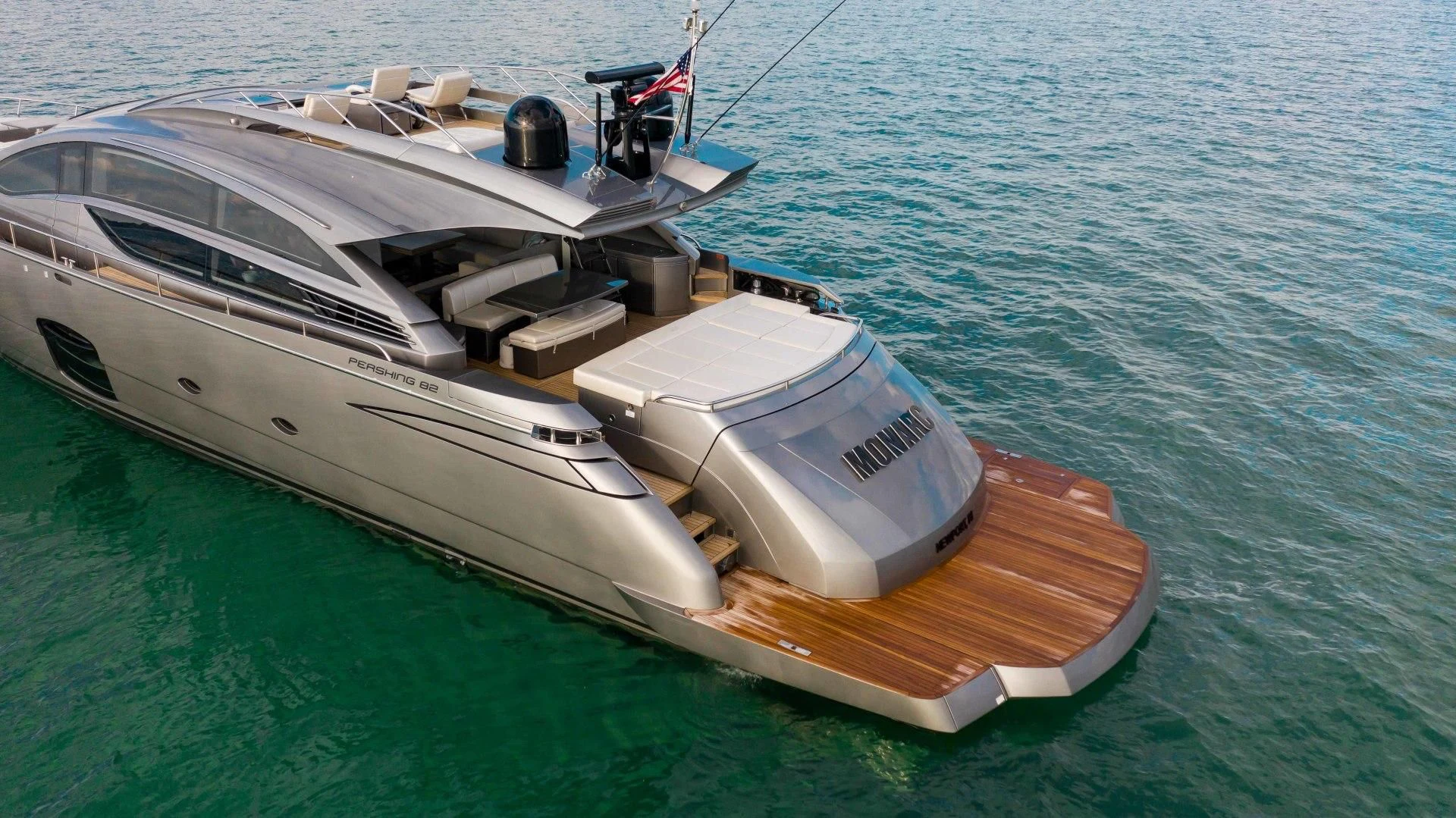 a boat on the water aboard AFRICAN WILD DOG Yacht for Sale