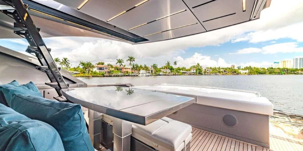 a boat on the water aboard AFRICAN WILD DOG Yacht for Sale