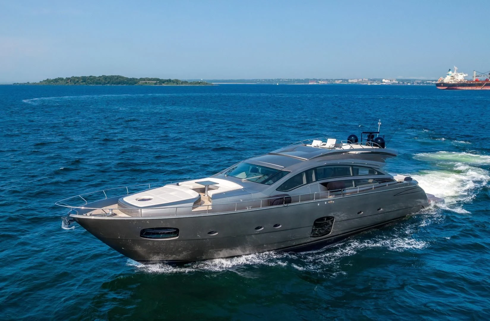 a boat on the water aboard AFRICAN WILD DOG Yacht for Sale