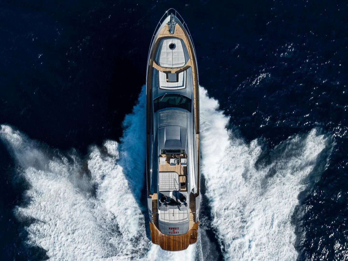 a space shuttle above the clouds aboard AFRICAN WILD DOG Yacht for Sale