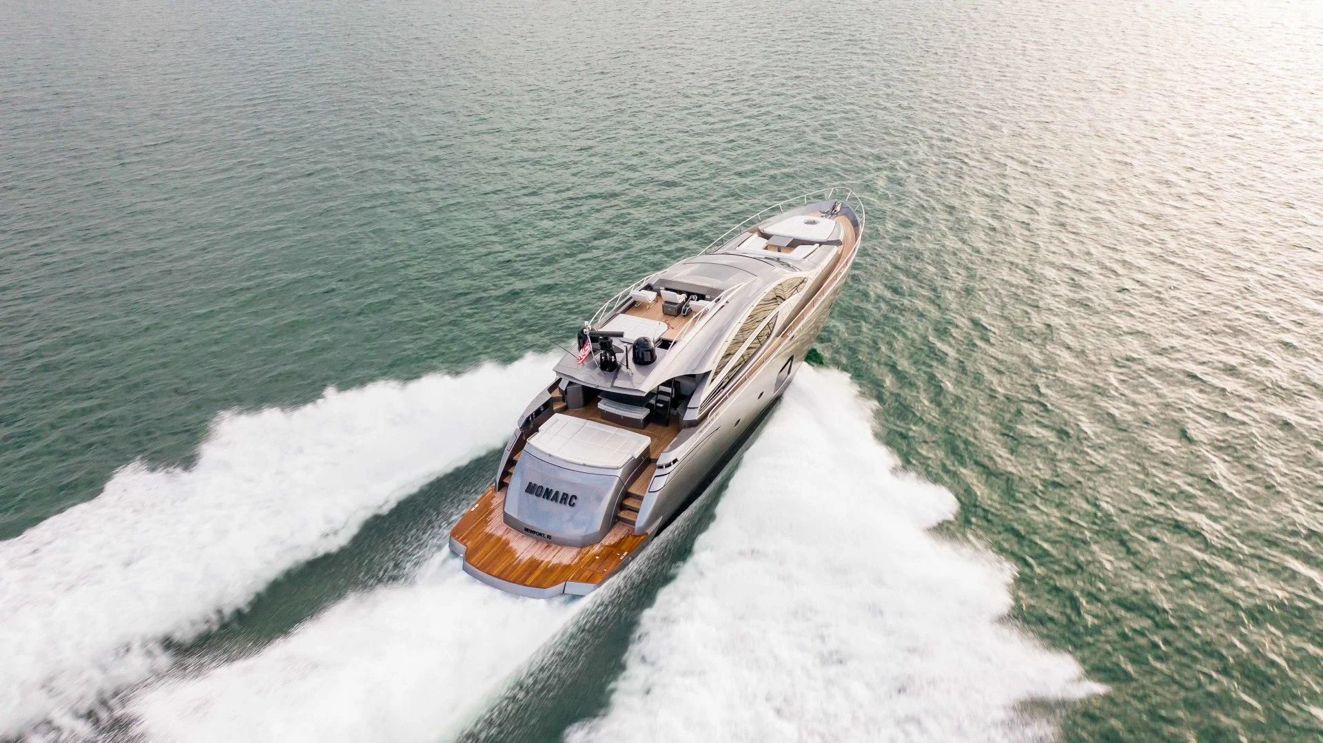 a boat in the water aboard AFRICAN WILD DOG Yacht for Sale