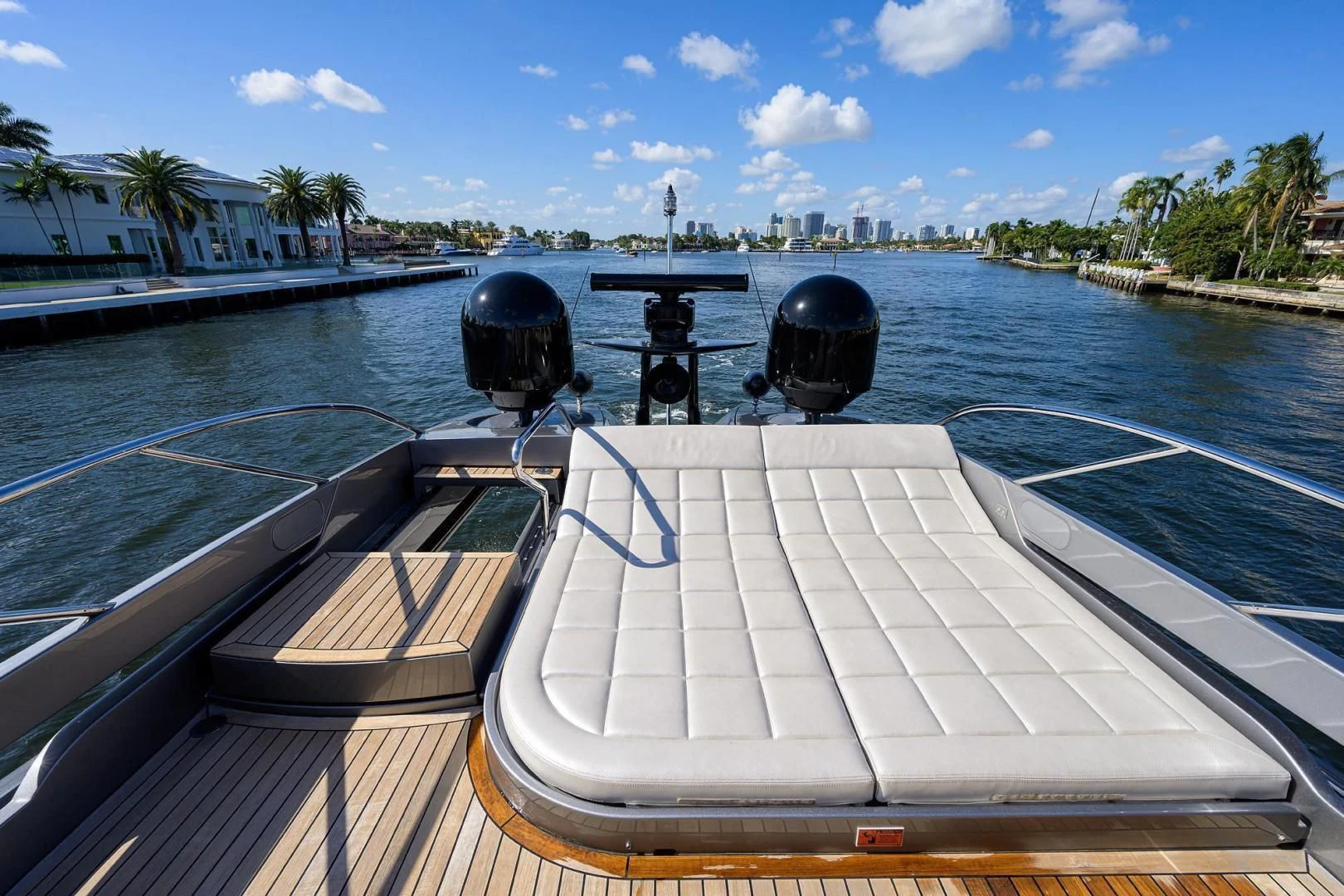 a boat on the water aboard AFRICAN WILD DOG Yacht for Sale