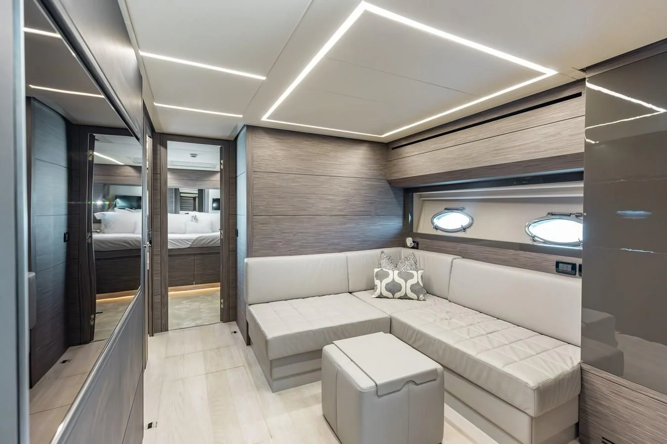 a modern looking bathroom aboard AFRICAN WILD DOG Yacht for Sale