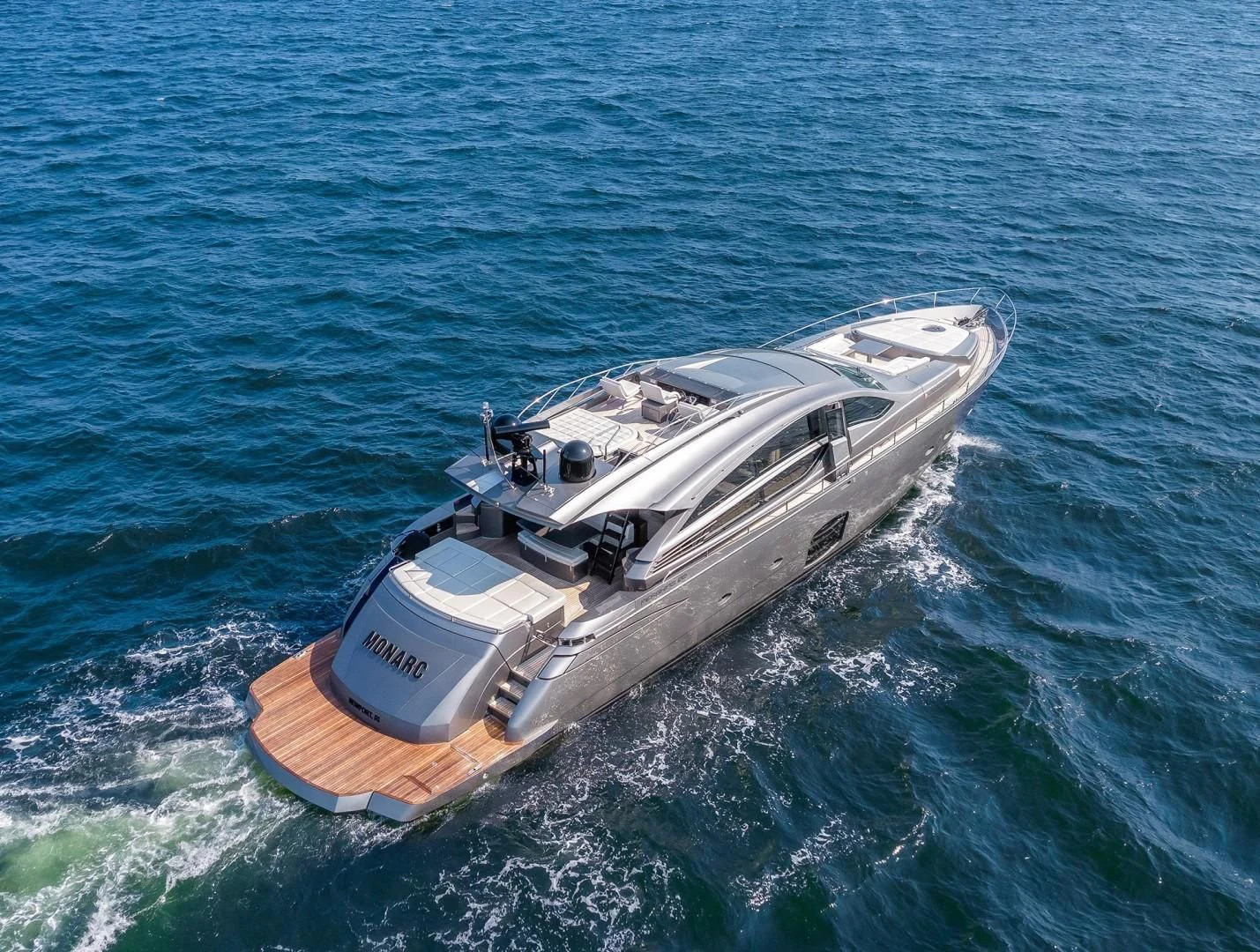 a boat in the water aboard AFRICAN WILD DOG Yacht for Sale